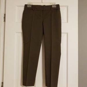 Olive green ankle pants